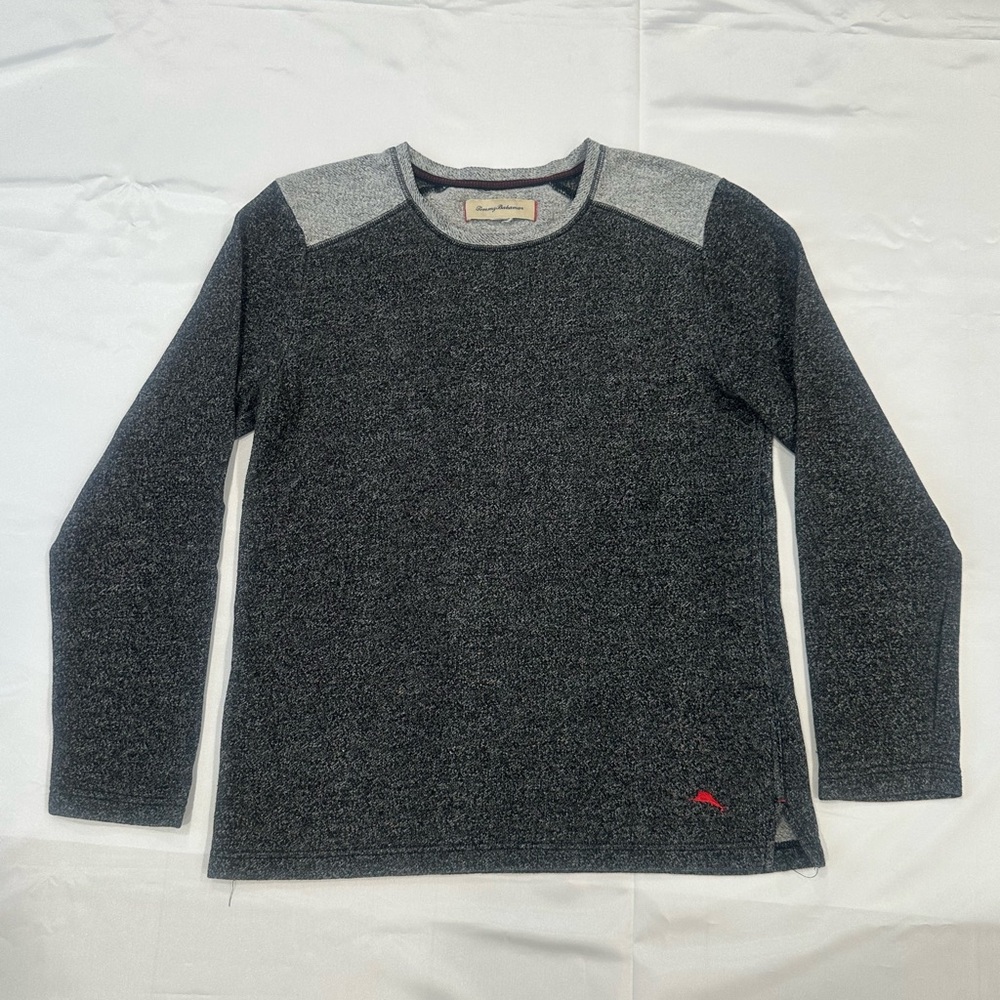 Tommy Bahama Classic Men’s Long Sleeve Sweater Gray Size M Cotton Blend